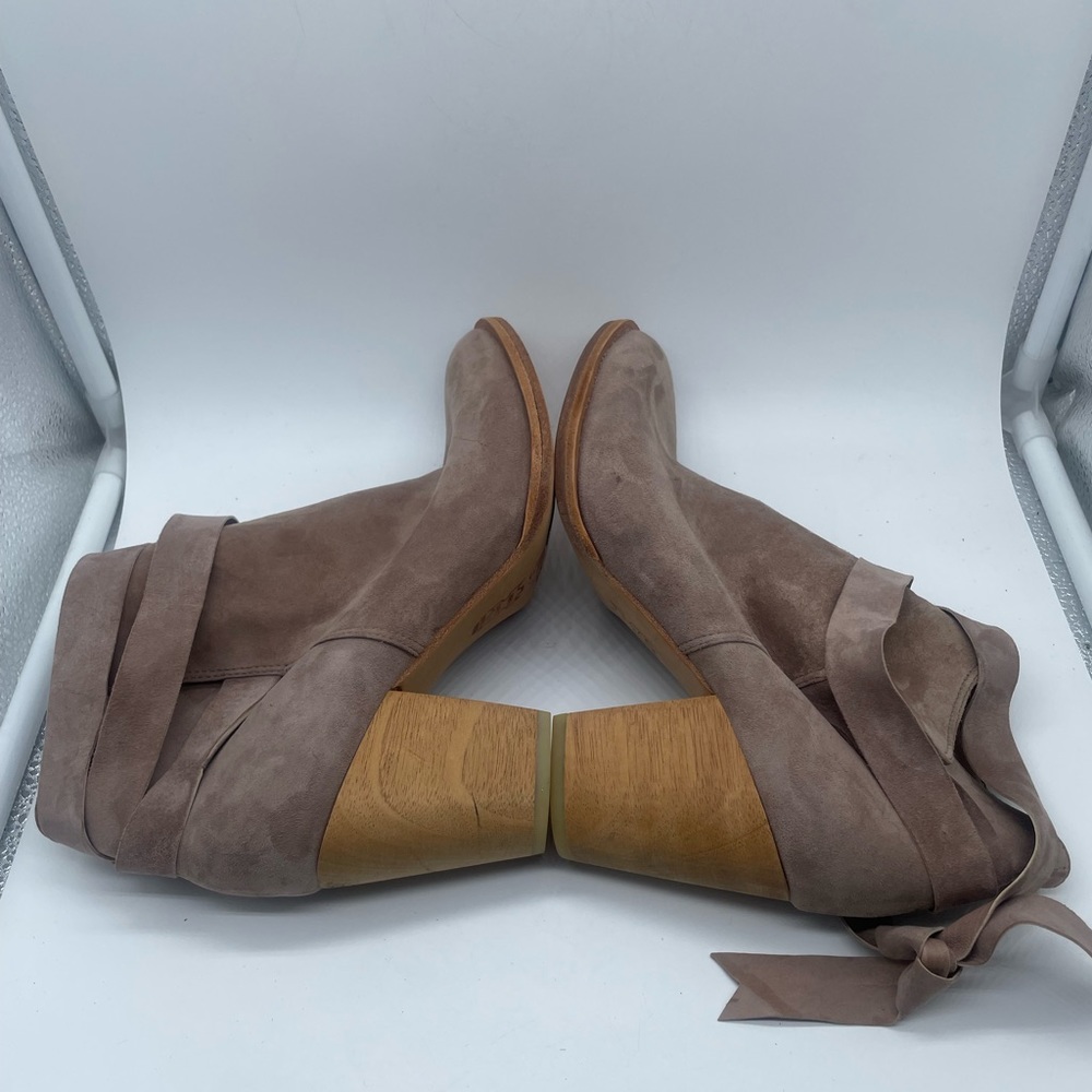 Huma Blanco Tatiana Leather Tie Booties - Picture 6 of 10